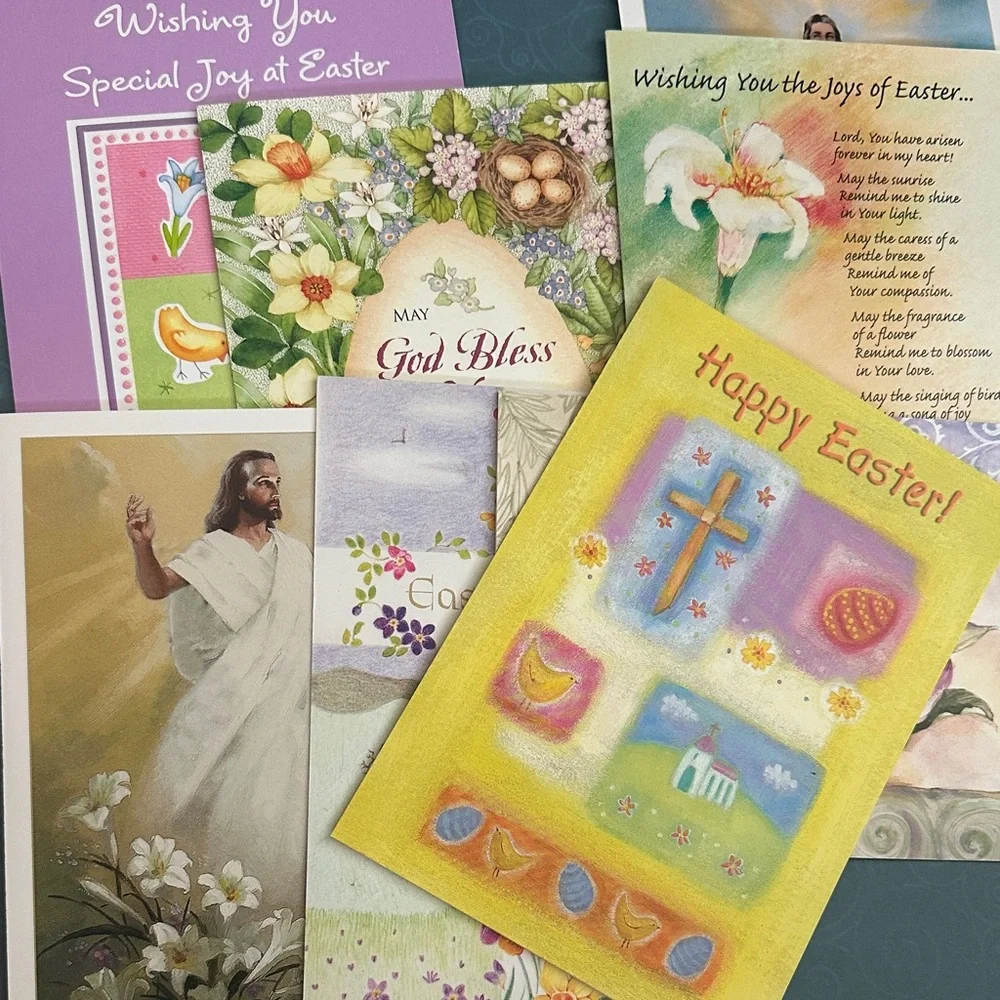 8 Easter Greeting Cards (No Envelopes Included)